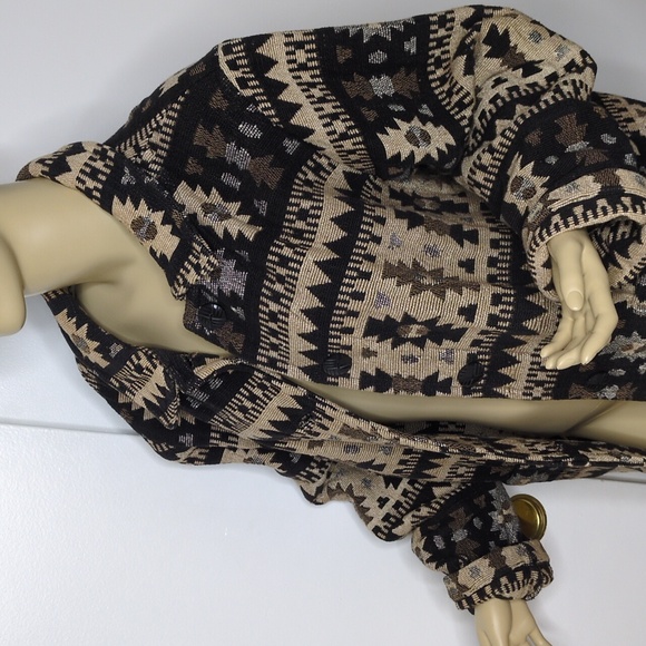 Chico's Southwest Western Print Tapestry Jacket Coat - Picture 6 of 15